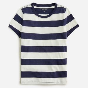 J.Crew Premium Jersey Slim-Fit Crewneck T-shirt in Stripe - Size Medium